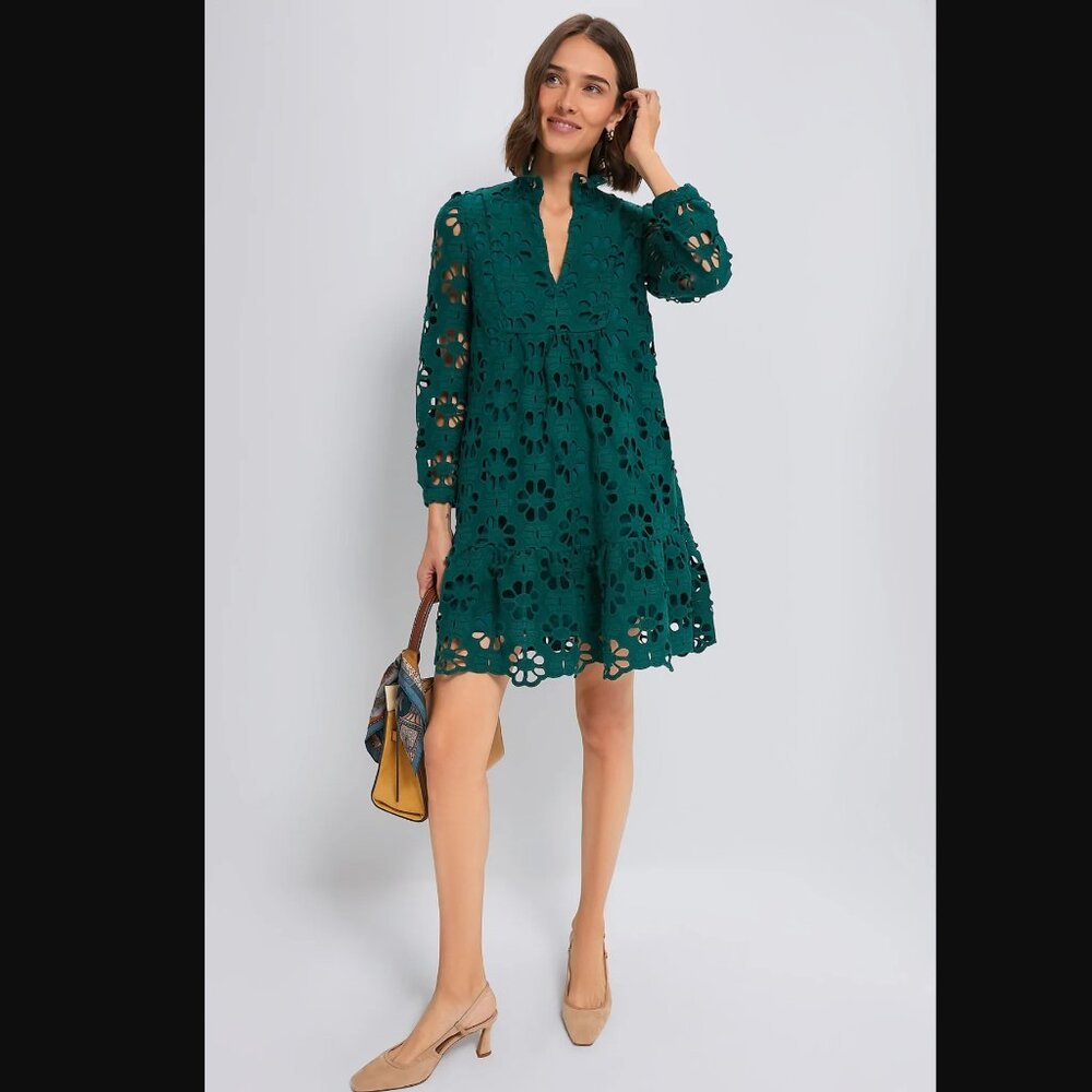 Tuckernuck Green Lace Palmerston Dress NWT - Picture 2 of 11